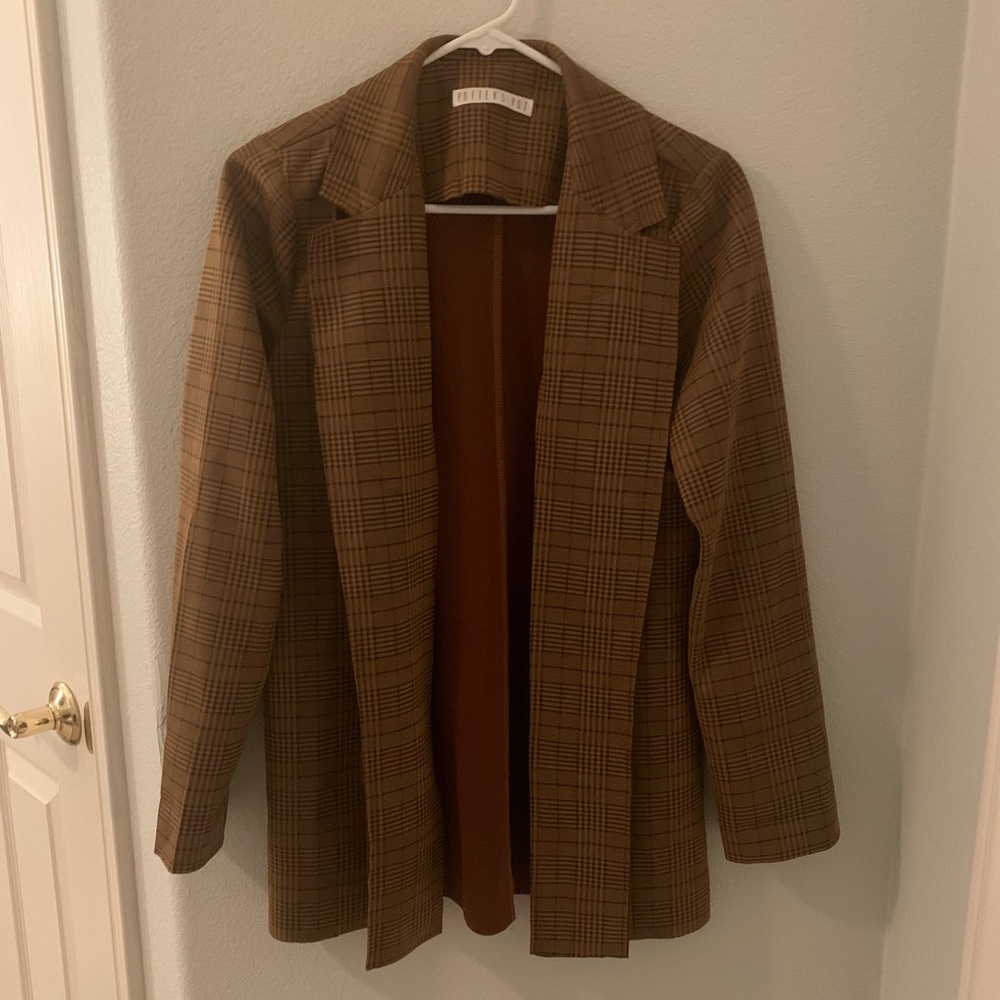 Plaid Blazer